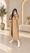 مونطو نسائي طويل وأنيق – Manteau Long Élégant